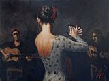 Flamenco Dancer Wall Art - tab flam v